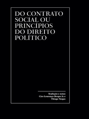 cover image of Do contrato social ou princípios do direito político